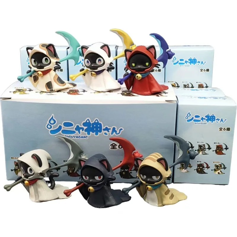 

Коллекционная фигурка кошки «Сохла смерти» (слепая коробка), игрушка-сюрприз, украшение для рабочего стола, подарок для фанатов и детей на Рождество