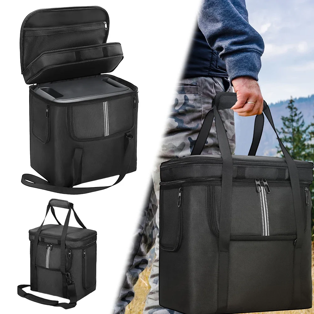 Carrying Case for BLUETTI Portable Power Station AC180 Case Travel Bag Waterproof Anti-drop with Shoulder Strap & Handle