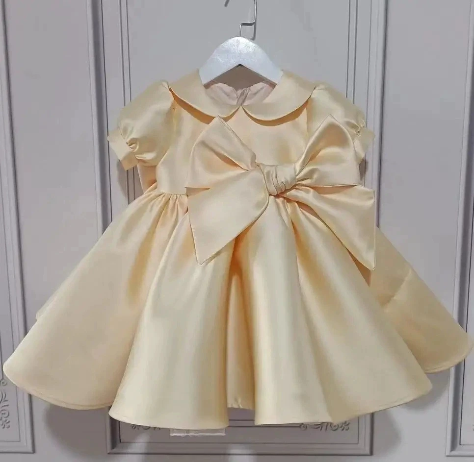 

Children's One Year Old Dress 2026 New Style Little Girl Wedding Dress kids Piano Performance Dresses Girl Princess Party Gown