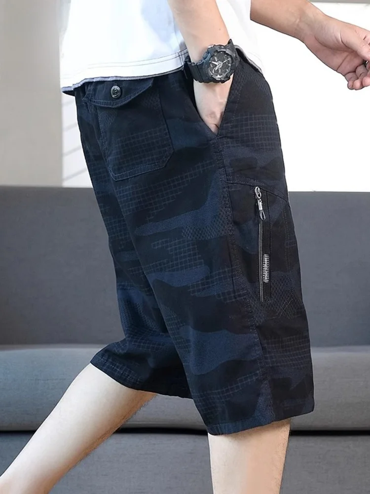 

Мужские камуфляжные шорты: летние, повседневные, свободные, тонкие, из чистого хлопка, молодежный стиль, прямой крой, не мнутся