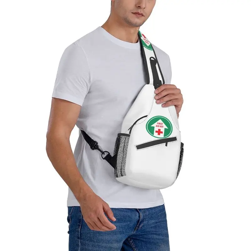 Bandolera de primeros auxilios para medicina de emergencia para hombre, bolso de hombro para médico, enfermera, mochila cruzada para el pecho, ciclismo, Camping, mochila de día