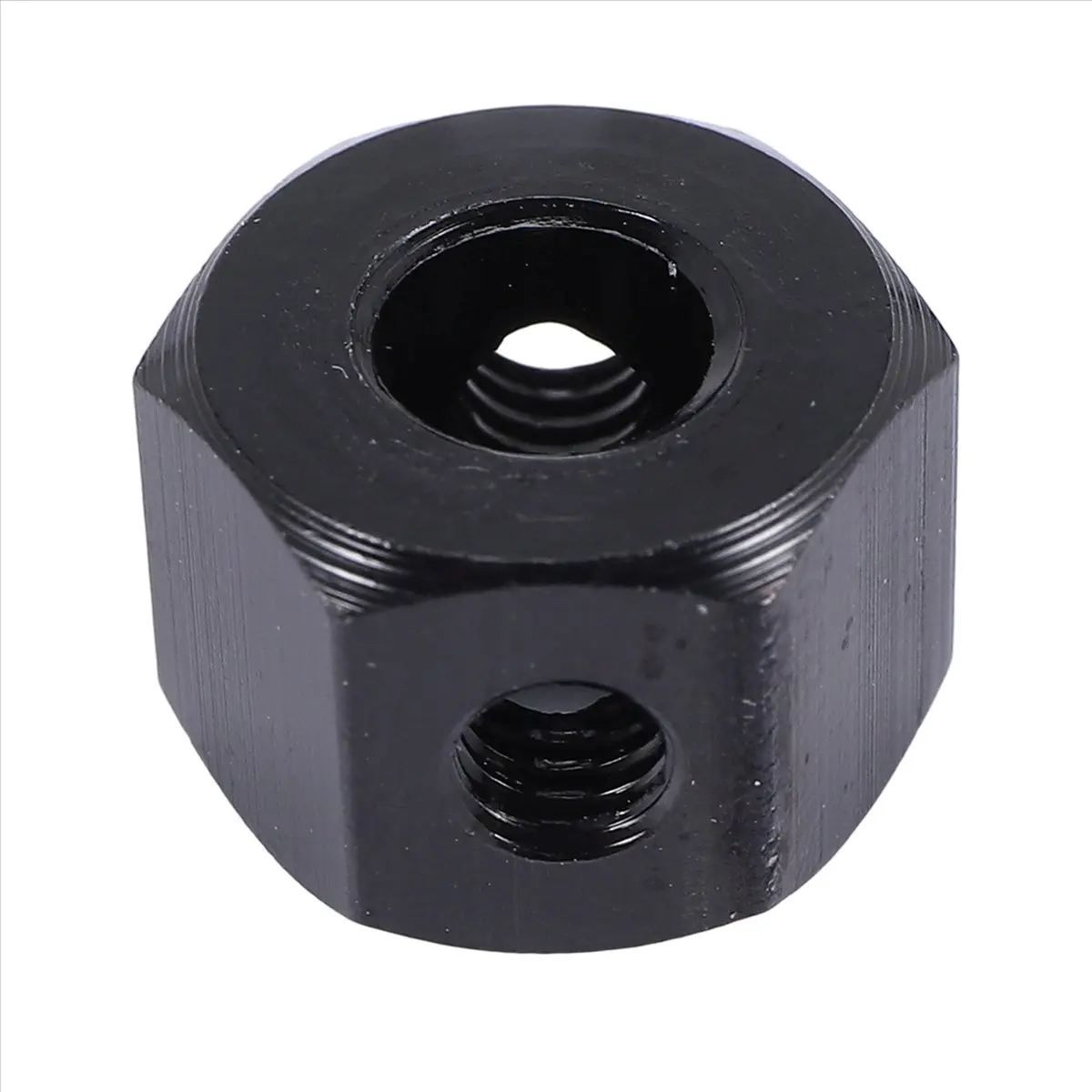 ABPF 4PCS 5mm to 12mm Metal Combiner Wheel Hub Hex Adapter for D12 C14 C24 B14 B16 MN D90 D91 RC Car Upgrade Parts,Black