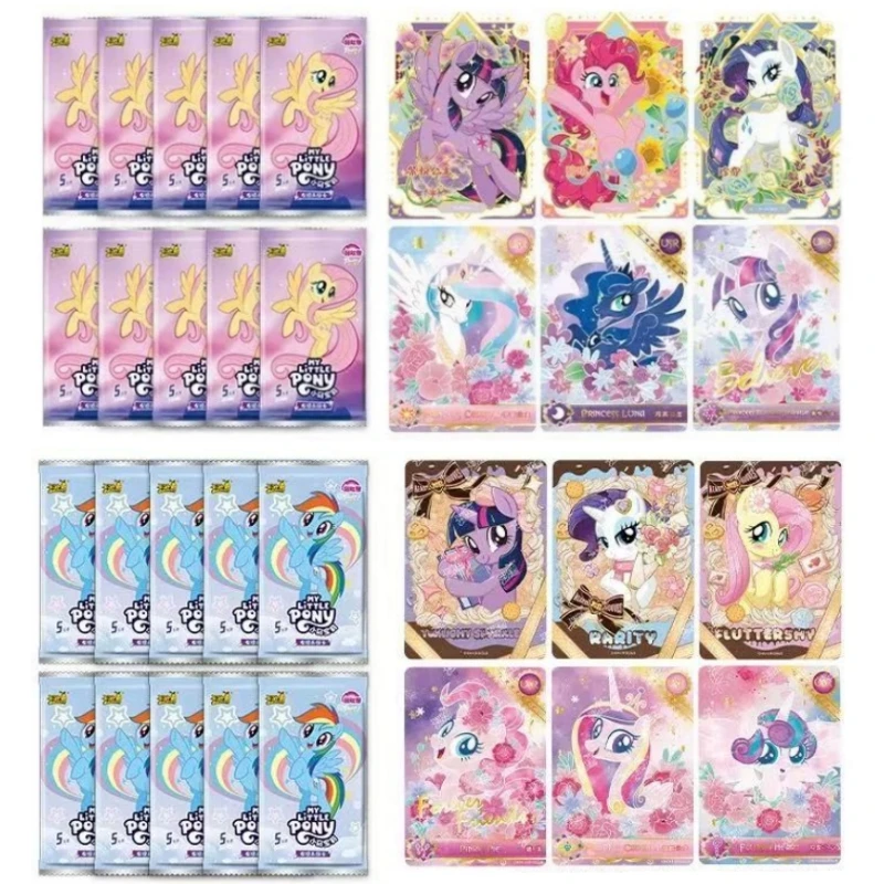 New In KAYOU My Little Pony Magic Rainbow Genuine Collection Hobby Card Classic Anime Unicorn Pegasus Alicorn Children's Gift