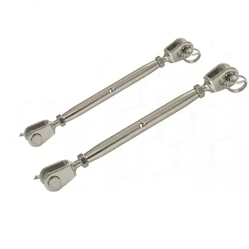 M5 M6 M8 M10 M12 - M20 Closed Body Jaw/jaw Turnbuckle Flower Basket Screw  for Tensioning Cable Rope Durable 304 Stainless Steel