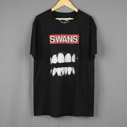 Swans T-Shirt Filth Punk Industrial Band Big Black Sonic Youth  Men's clothing Short Sleeve Summer Cotton Tee Shirt