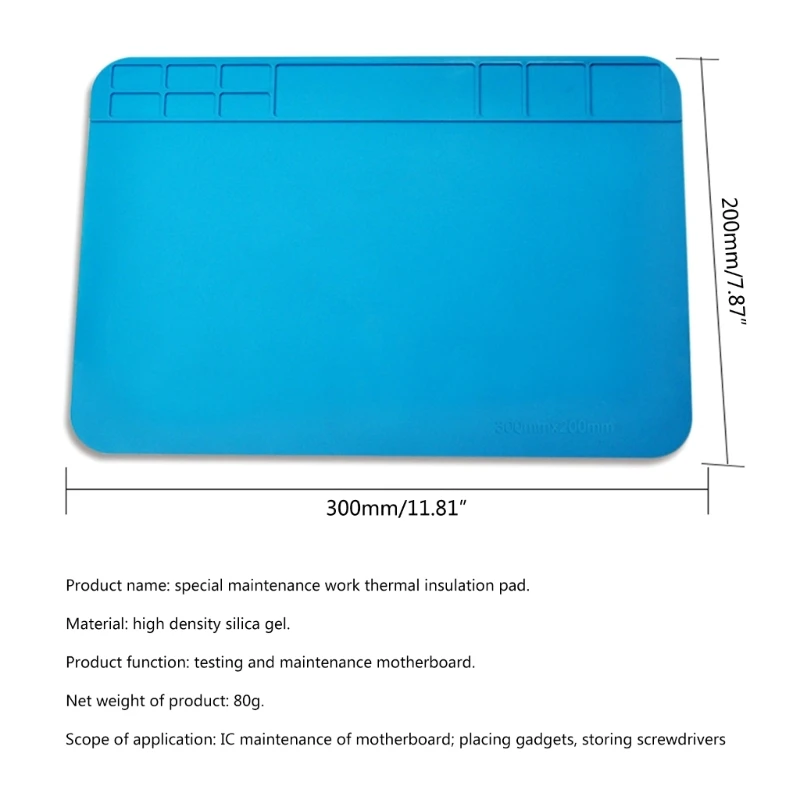 30x20 ซม.ความร้อนฉนวนกันความร้อนแผ่นซ่อมทำงานทนความร้อนSoldering Mat Dropship