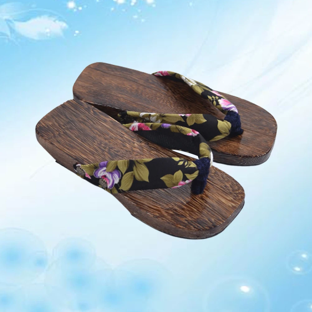 

2 Pairs Paulownia Clogs Slippers Anti-Slip Lightweight Comfortable Footwear For Size 18- Natural Wood