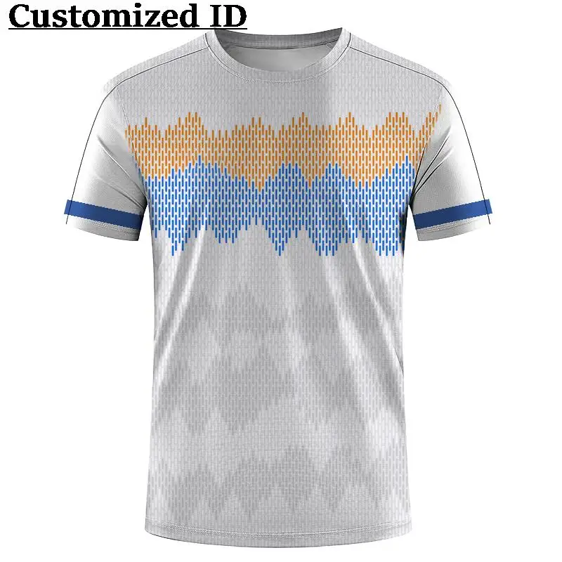 Men Sports Fitness Training Clothes 2023 New Summer Men's Quick Dry T-Shirts Casual Breathable Outdoor FitnessTee Customizable image 5
