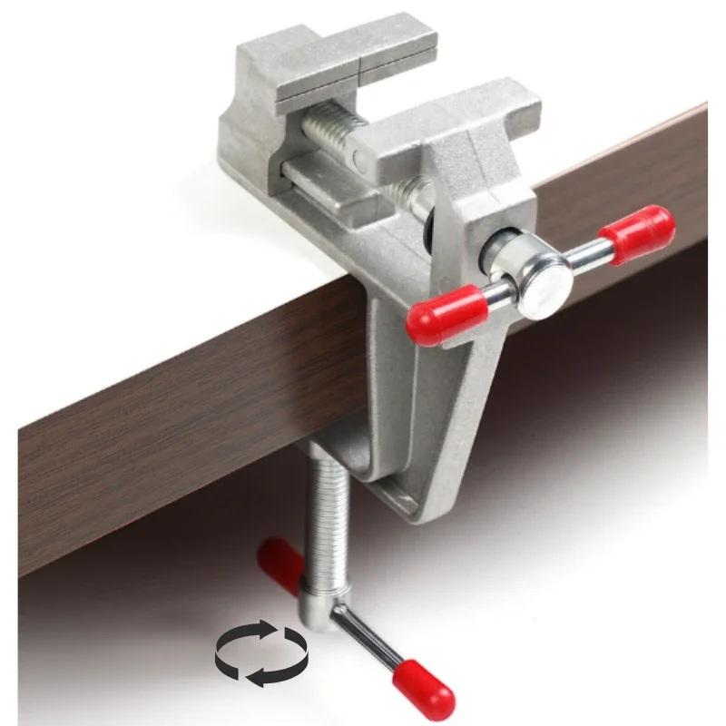 Aluminium Alloy Bench Vise Table Tiger Pliers Clamp Bed DIY Projects Carving Fixed Crafting Stationery Durable Adjustable