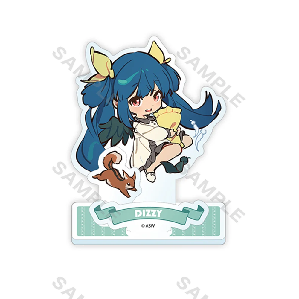 Game GUILTY GEAR -STRIVE- Cute Q Version Bridget Sol Badguy 10CM Anime Acrylic Stand Keychain Cosplay Desk Decor Collect Gifts