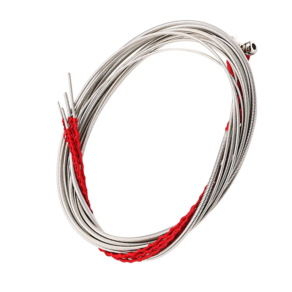4Pcs Metal Bass Strings Set for 4-String Acoustic Bass Guitar Long Life Span Reliable Tuning Stability String Replacements