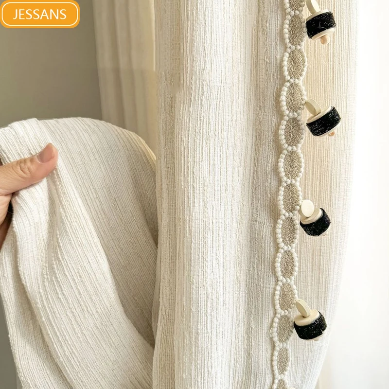 

Кашемировая пряжа, жаккардовые вертикальные стержни, утолщенные шторы для экрана для гостиной, спальни, французское окно, балкона, индивидуальное окно