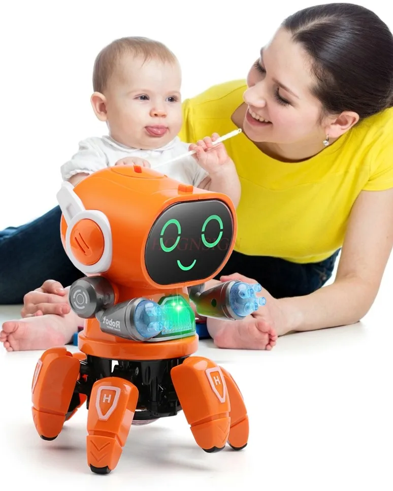 Robots eléctricos inteligentes que pueden cantar y bailar para niños de 0 a 3 años, muestran juguetes de baile para niños y niñas
