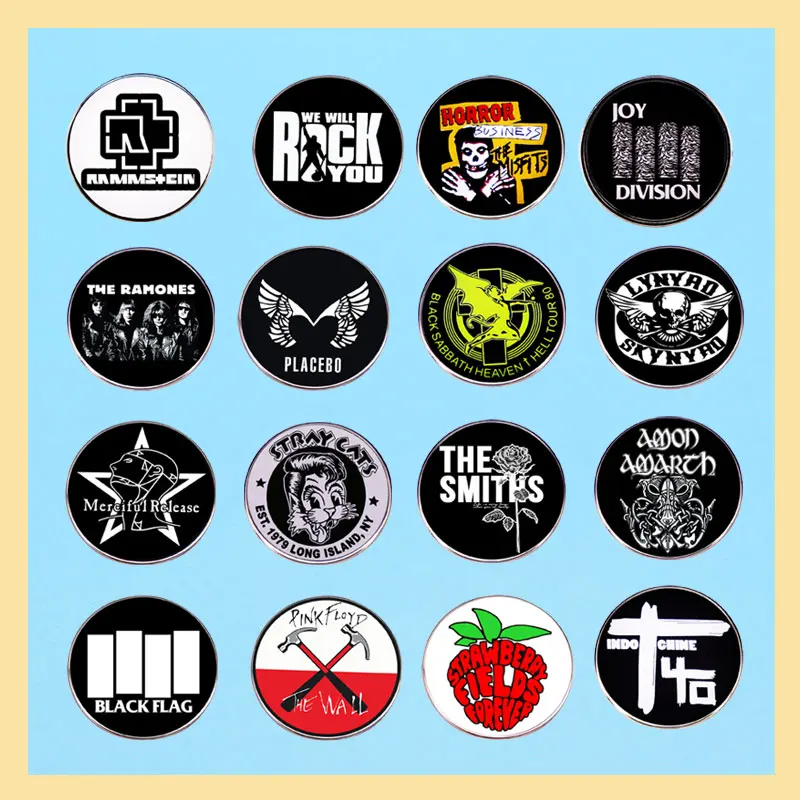 Fashion Element Music Brooch Metal Enamel Pin Originality Lapel Badge Individuality Accessory Present Schoolmate Friend Gift