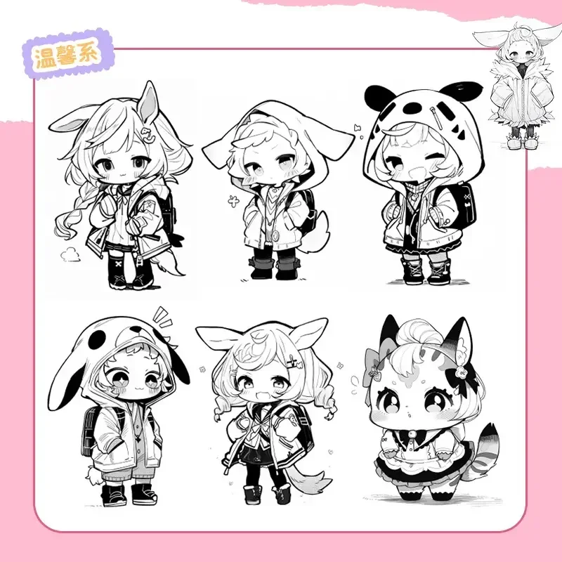 Аниме пушистое! 100 примеров материалов комиксов для персонализации животных