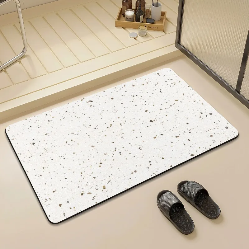 Bathroom floor mat dry and wet separation doorway sink toilet diatom mud large size bathroom absorbent mat can be cut