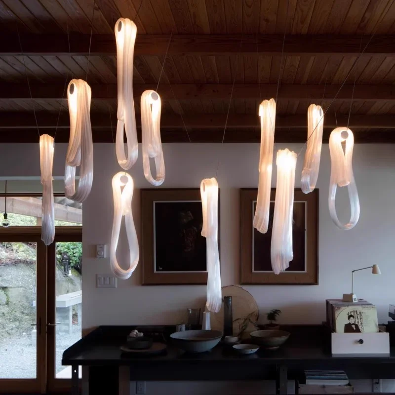 Modern Chandelier For Living Room Dining Room LED Luxury Pendant Light Keychain Decoration Hanging Lamp Indoor Lighting Fixtures