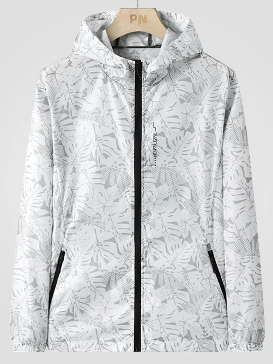 

Мужская тонкая куртка с капюшоном и принтом, свободного кроя, с длинными рукавами, молодежная, модная, осенняя, ветрозащитная, с воротником-стойкой