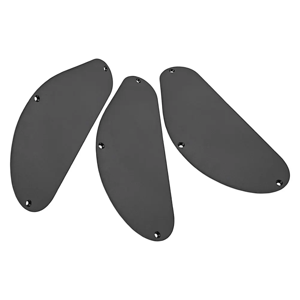 

3Pcs Bass Guitar Back Cover Plastic Single Layer Black Protective Cavity Plate Replacement Pickguard Electric Guitar Parts