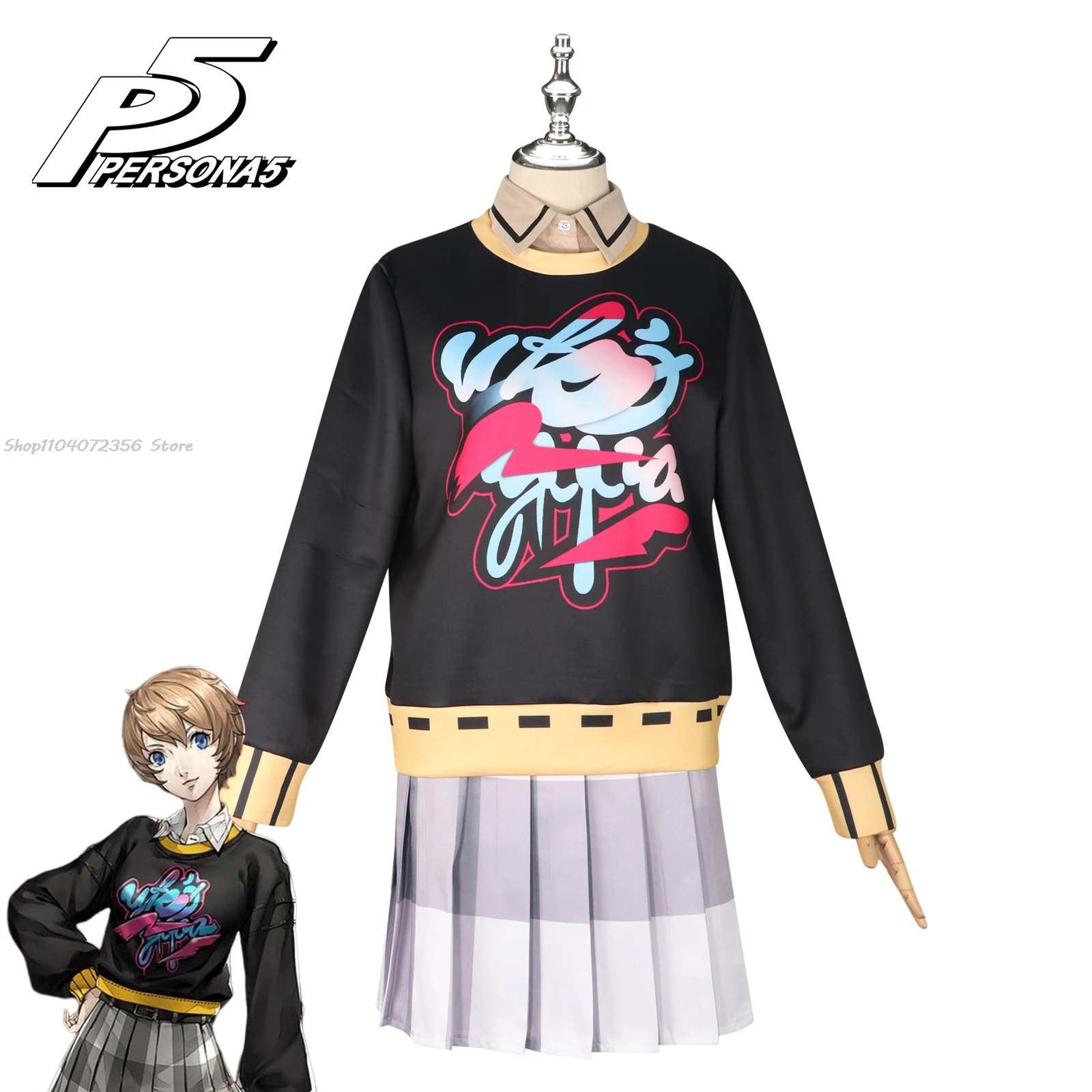 Persona 5: The Phantom X Halloween Costumes for Women Arai Suwa Cosplay Woman Anime Men Costume Adult Women Full Set New Arrival