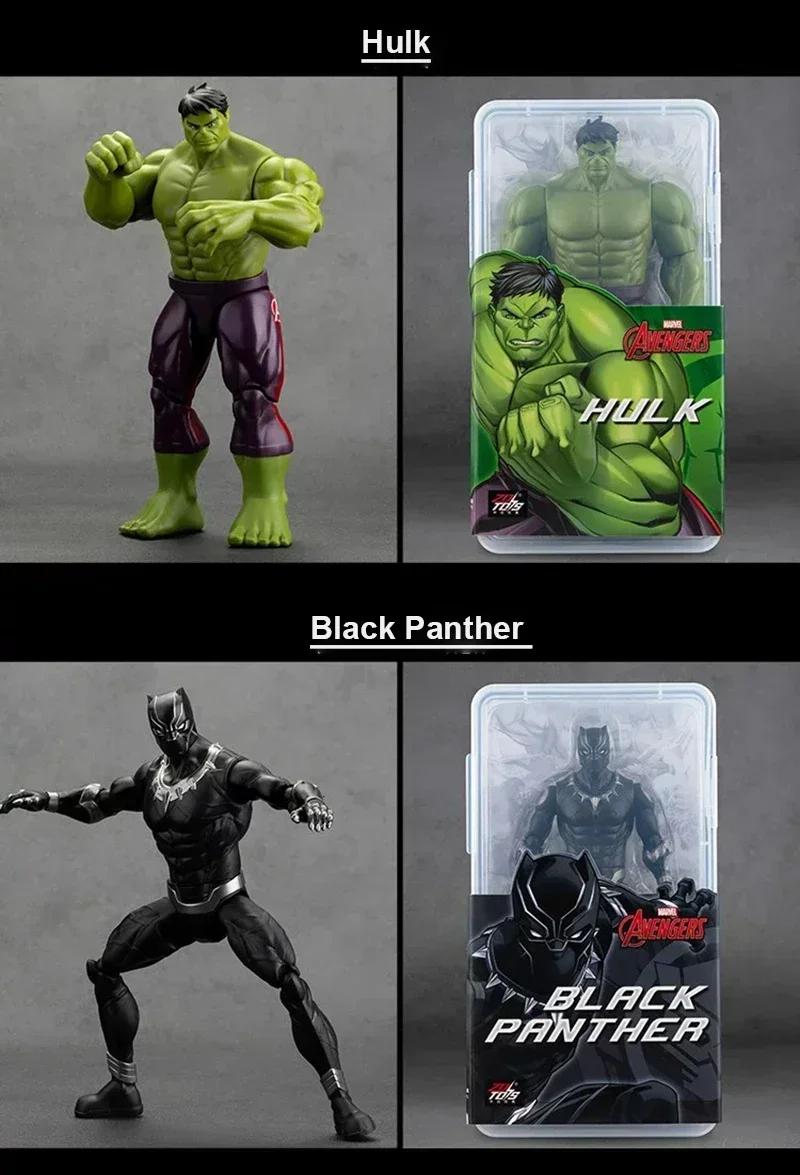 Original 18CM Avengers Legend Figur Wolverine Deadpool Thanos Hulk Iron Man Spider-Man Gwen Scarlet Captain Statue Figur Spielzeug – Detail 17