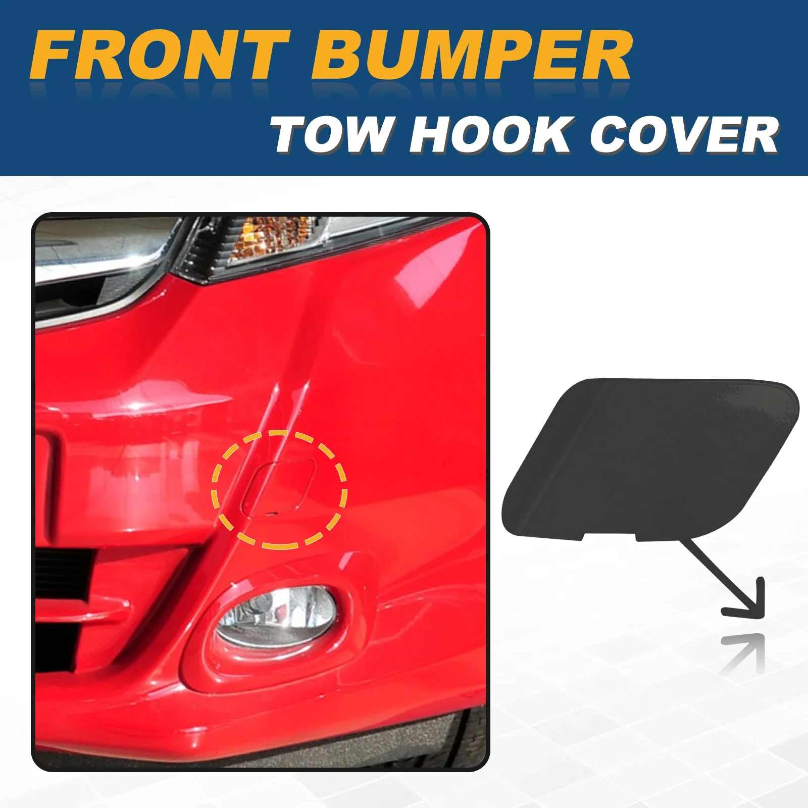 For Honda Jazz Fit GE6 GE8 2012 -2014 Front Bumper Tow Hook Cap Towing Eye Cover 71104TF0900 Car Accessories