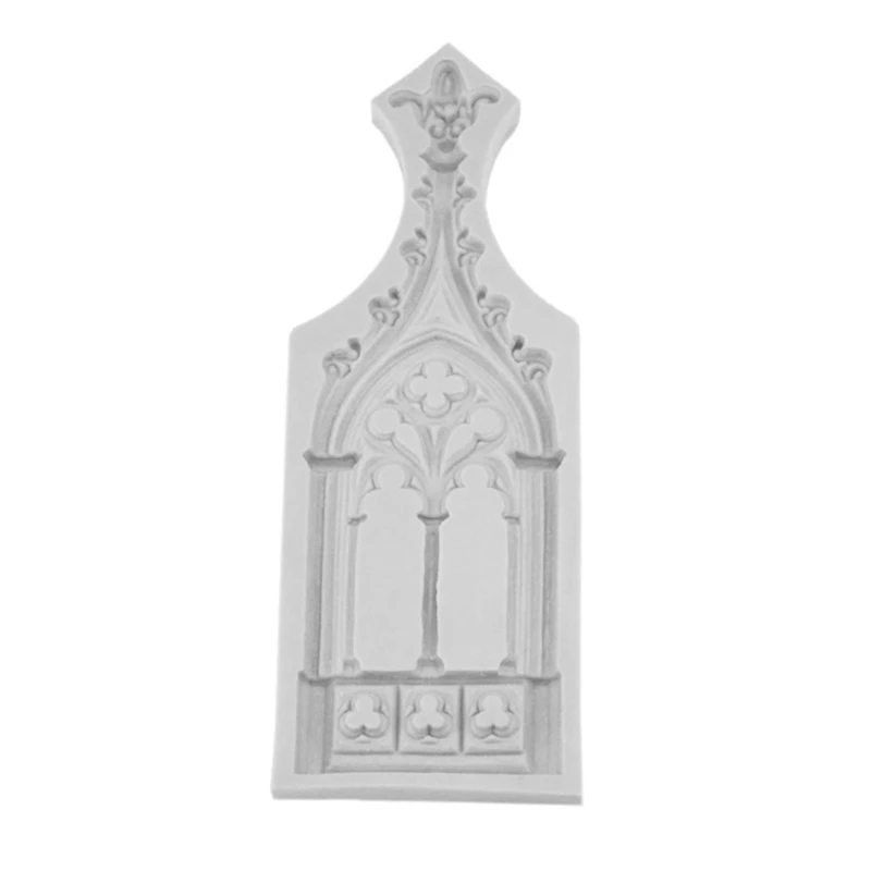 

Church Door Lace Silicone Material Resin Molds Cake Decorating Tools Fondant Cake Mold Pastry Kitchen Baking new arrival