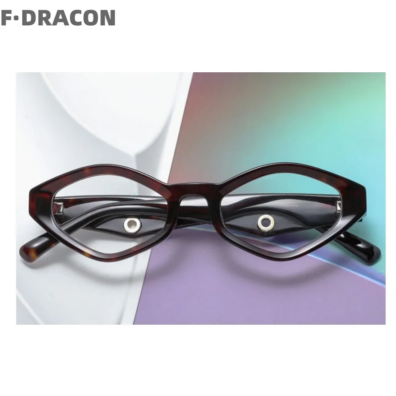 

Sheet Metal Vintage Diamond Shaped Irregular Men's And Women's Eyeglass Frames High-quality Optical Prescription Frames 8537