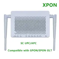 XPON GPON EPON 1GE + 3FE + 1 macetas + Wifi ONU ONT firmware en inglés ac 2 antenas router ont modem, F663NV3A Original