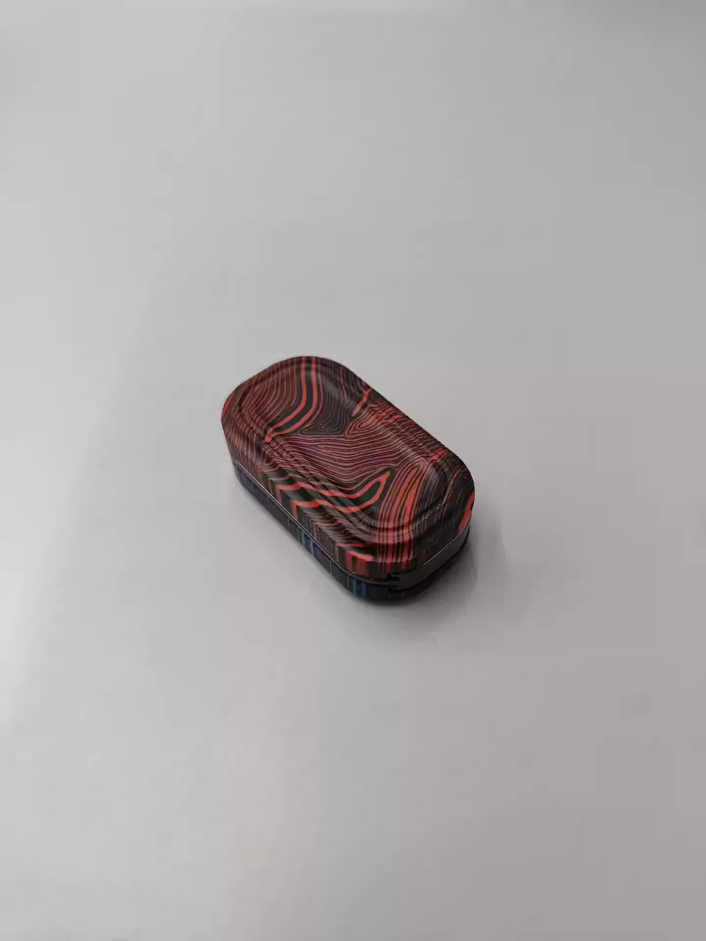 

01 Push card g10 shell paired with zirconium conventional mechanical inner liner blue red g10 EDC