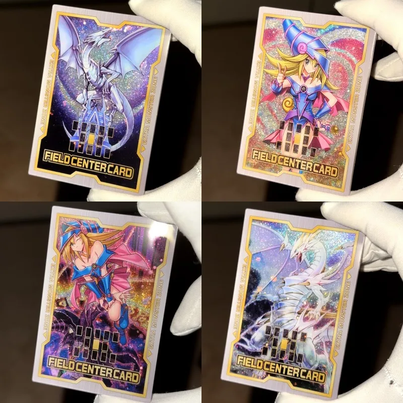 

Diy Self Made Yu-Gi-Oh! Dark Magician Girl Venue Center Card Quicksand Card Blue Eyes White Dragon Collection Cards Gift Toys