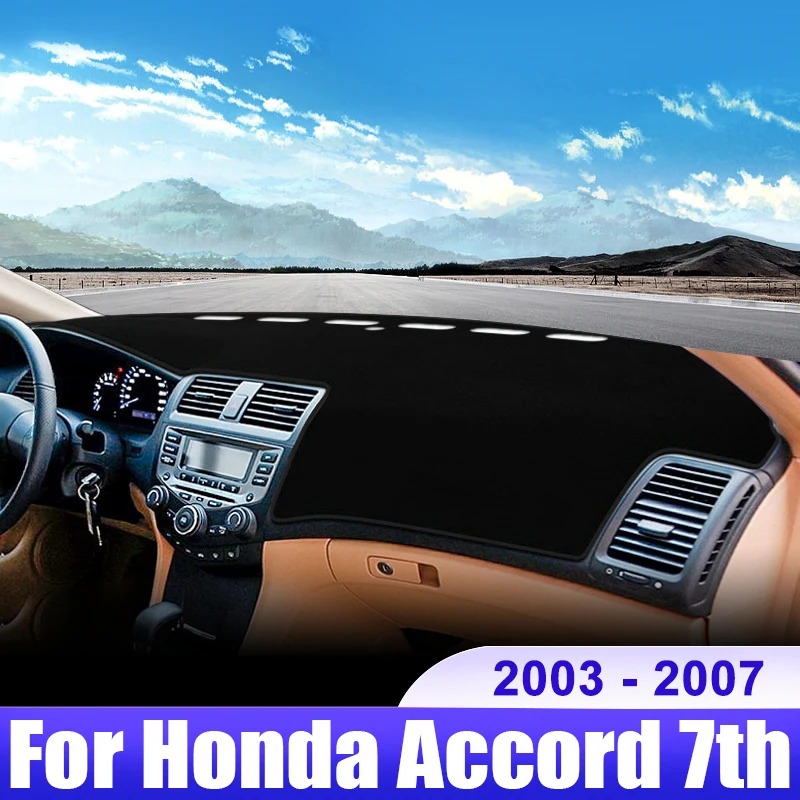 

For Honda Accord 7th 2003 2004 2005 2006 2007 Accord 7 Car Dashboard Cover Dash Mat Sun Shade Non-slip Pad Interior Accessories