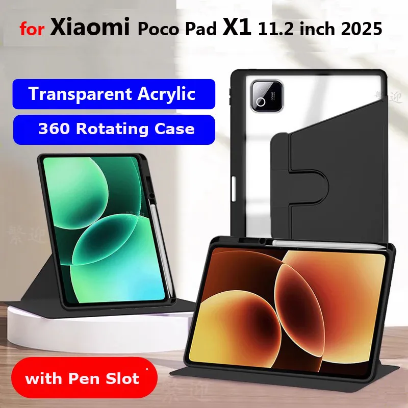 Clear Acrylic Case ForXiaomi Poco Pad X1 2025 11.2