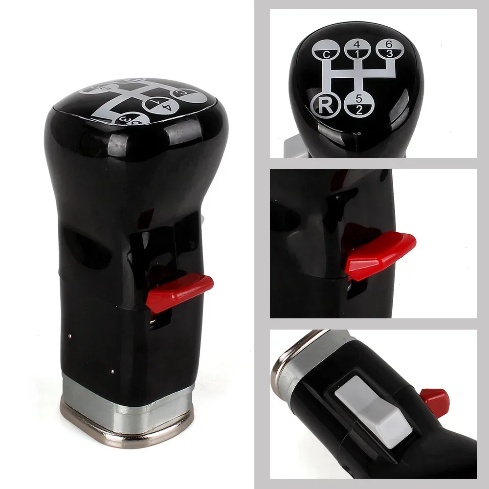 6 Speed +R+C Gear Shift Lever Knob Manual Gear Shift Knob Black For Volvo FH FM Truck OEM 1655853 TS018