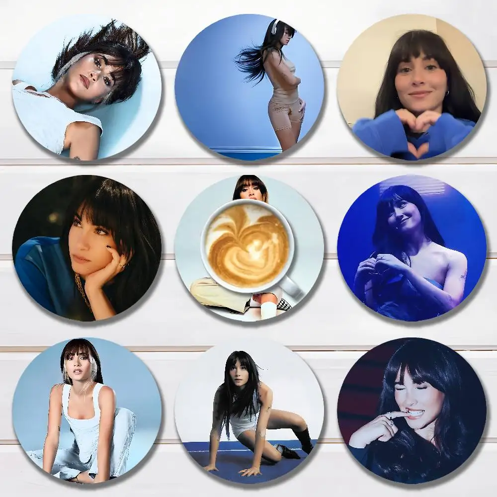 

A-Aitana C-Cuarto azul Round Anime Wooden Coasters DIY Decorations Birthday Valentine Gifts