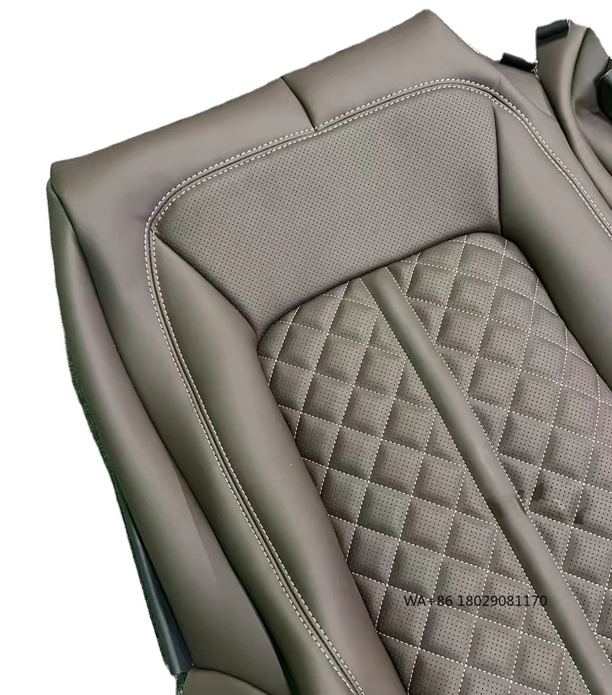 

Custom Seat Cover Nappa Leather Material Full Set Luxury Car Seat Cover for A6 A4 A3