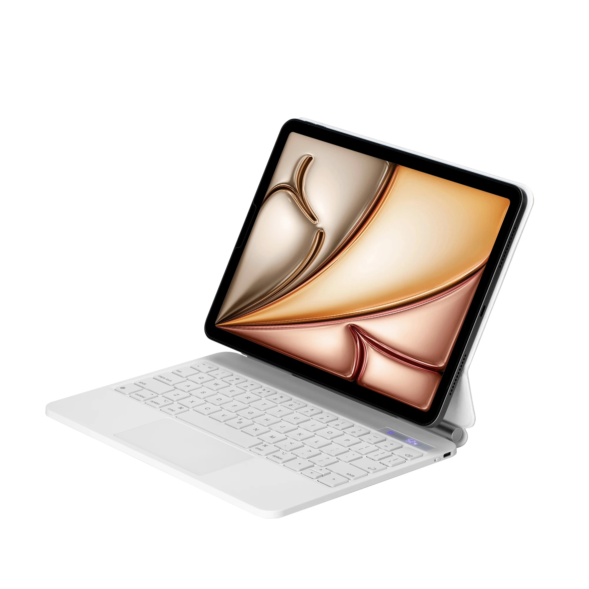 

Магнитная волшебная клавиатура для iPad Air 13-дюймовый чехол M3 M2 для iPad Pro 11 3Rd 4Th 5th 6th Gen с сенсорной панелью и подсветкой, чехол для клавиатуры