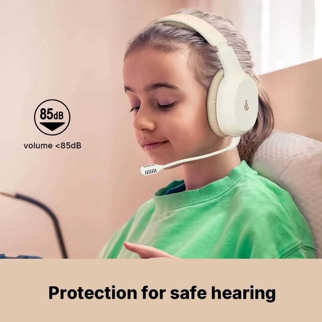Edifier Wireless Headset K750W with Adjustable Boom Microphone Bluetooth 5.4 Headset 55Hrs