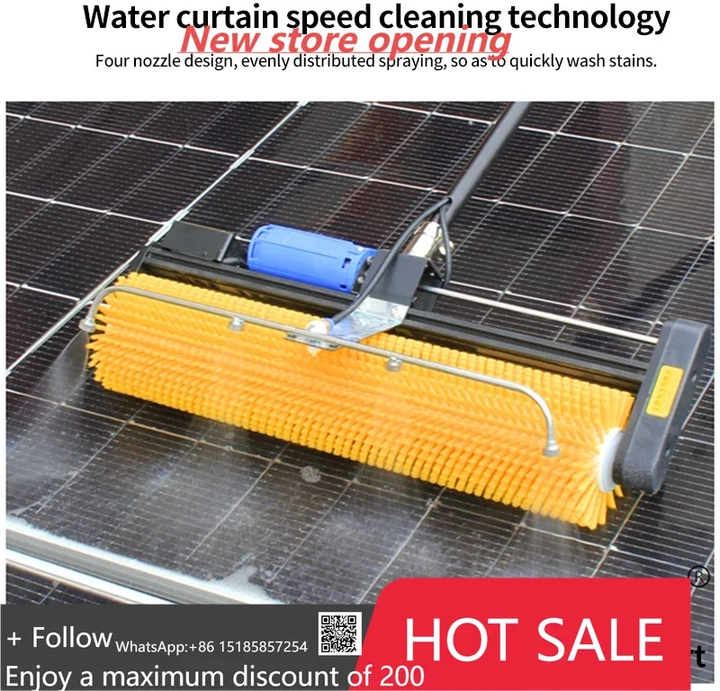 

Solar Panel Cleaning Brush,Robots,Telescopic Rod,Solar Panels Cleaner Brushes,Robot,Machine,Rechargeable,PV Cleaning Equipment