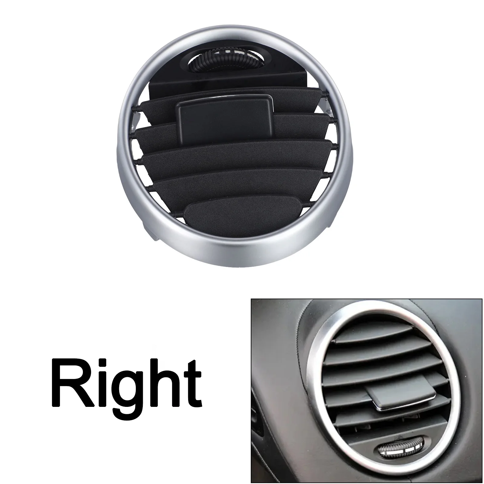 Car Dashboard Round Air Conditioning AC Vent Outlet Grille Cover For Benz W164 ML350 GL350 For GLEGLS ﻿