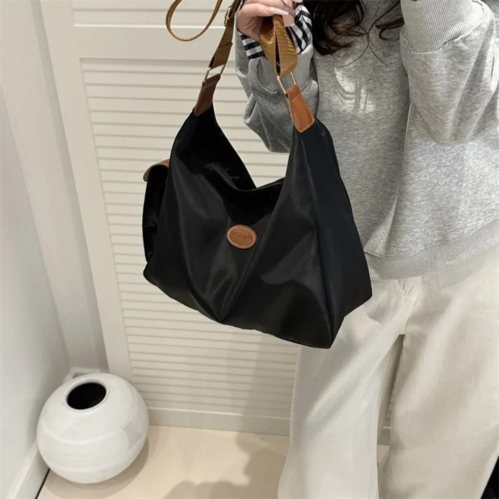 

Fashion Nylon Shoulder Bag Large Capacity Soft Crossbody Bag Square Dumpling Bag Tote Bag