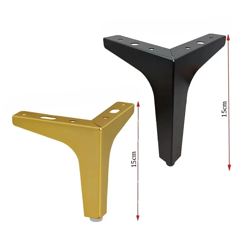4pcs DIY Replacement Sofa Feet Metal Legs for Furniture Modern Triangle Feet Cabinet Couch Chair Heavy Duty Cabinet Couch Legs