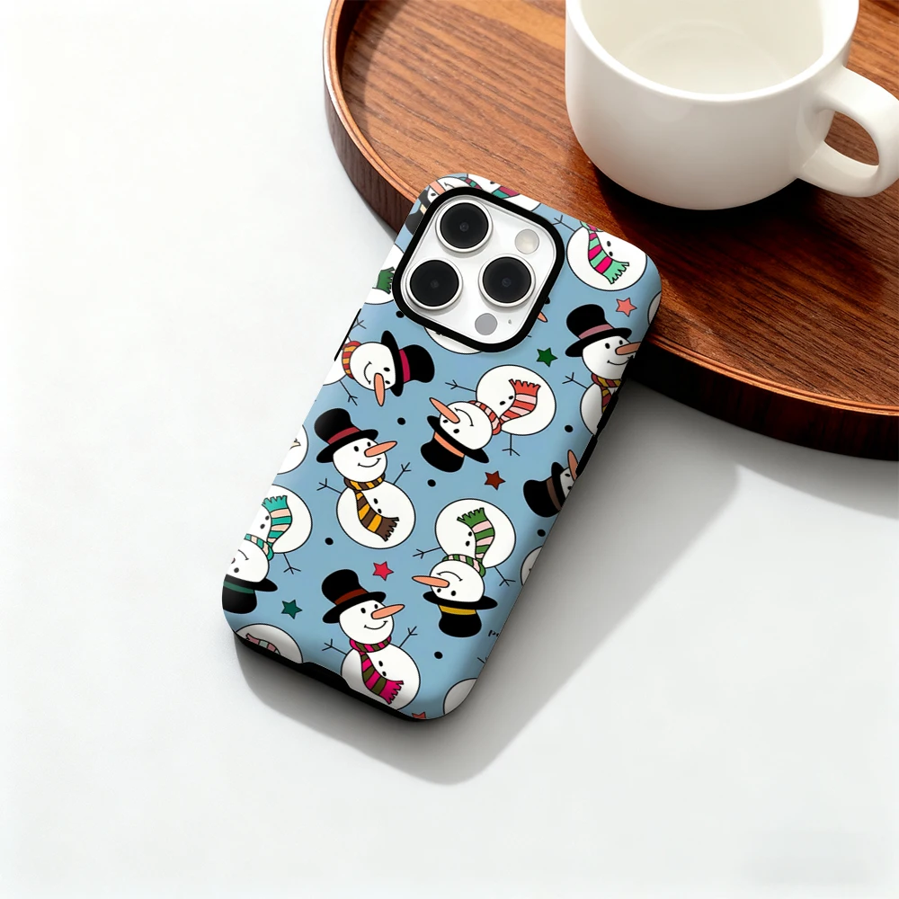 احتفالي ثلج يهتف IPhone17 يجب أن يكون لهاتف آيفون 17 16 15 14 13 12 Pro Max Plus غطاء خلفي مزدوج الطبقة