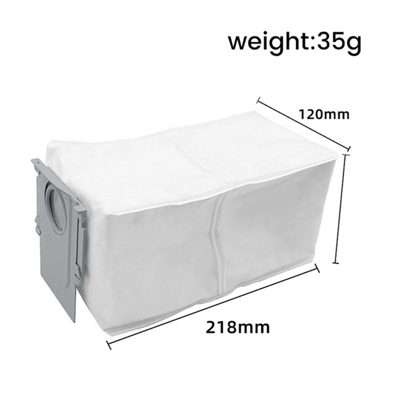 14PCS For Xiaomi Roborock P10 / Q Revo Robot Vacuum Cleaner Accessories Dust Bag Garbage Dust Bag Replacement Accessories