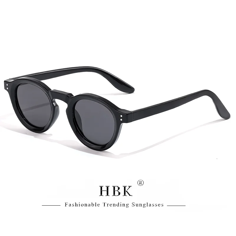 HBK Mode Polarisierte Sonnenbrille Männer Retro TR90 Hochwertige TAC Linsen Runde Sonnenbrille Frauen Fahren Angeln Brillen Reisen – Detail 14