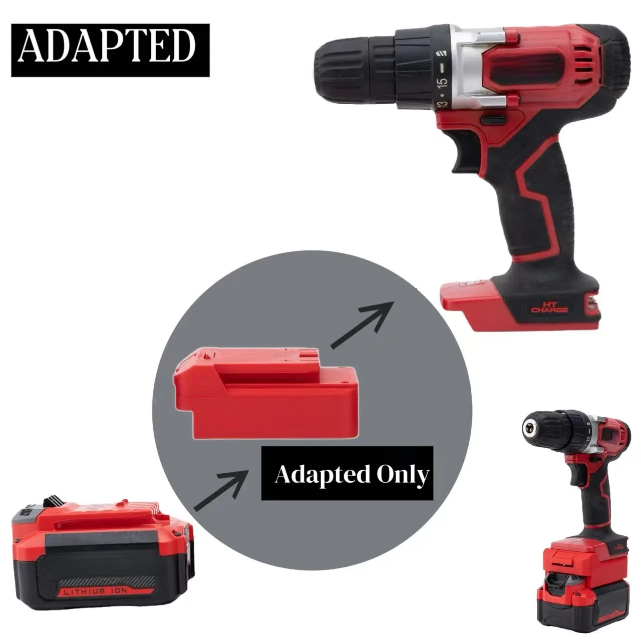 

Battery Adapter For Craftsman/ Stanley 20V Lithium to for Hyper Tough 20V Cordless Tools (Not include tools and battery)