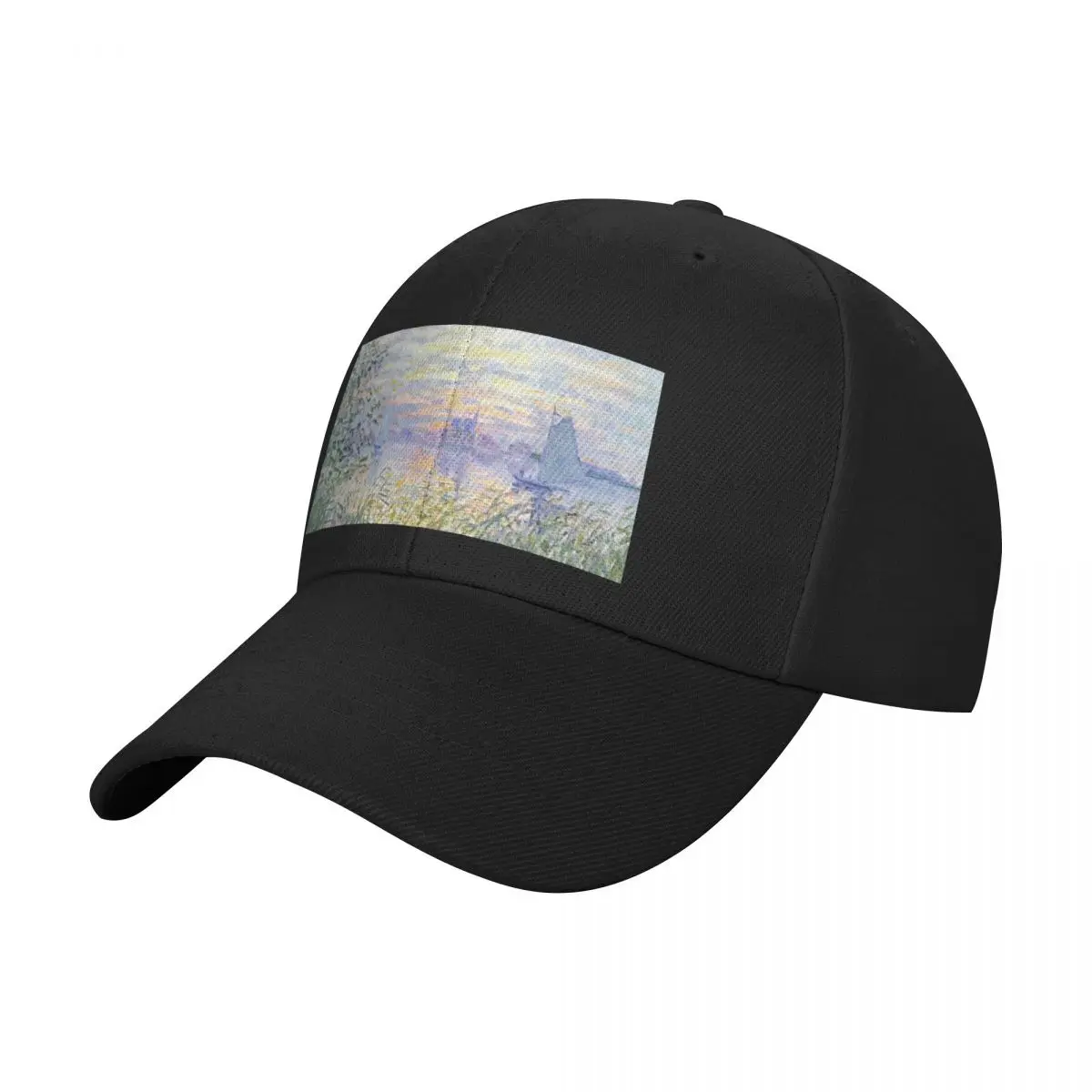 

Claude Monet Soleil Couchant Sur la Seine à Lavacourt - Sunset on The Seine Baseball Cap Fishing cap Bobble Hat Boy Women's