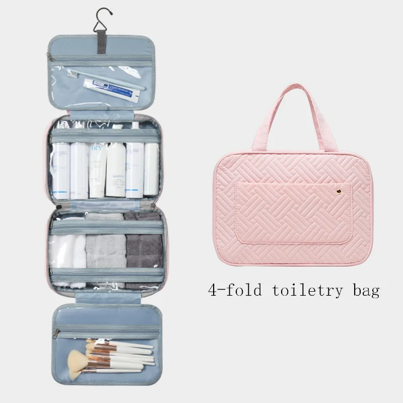 

High Quality Toiletries bag Organizer Women Makeup Bags Travel Cosmetic Bag Waterproof Storage Neceser Hanging Bathroom Wash Bag