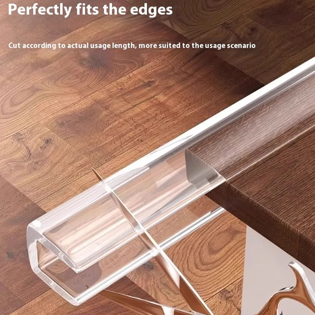 

4m Transparent PVC Baby Protection Strip Anti-Bumb Kid Safety Table Edge Furniture Guard Corner U Protectors Baby Safety