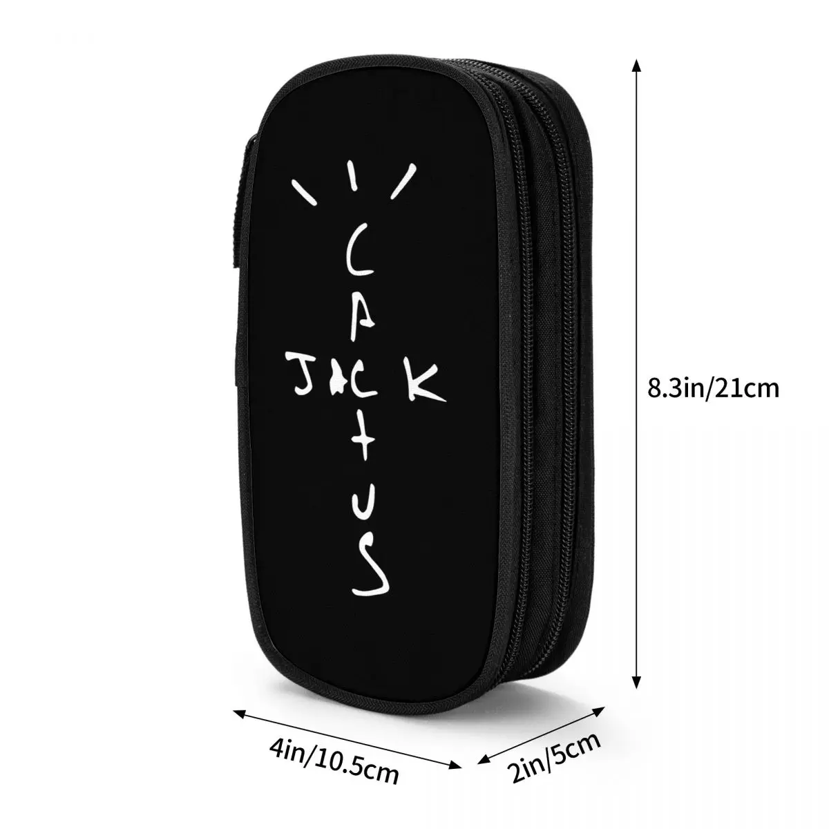 Imagem -03 - Jack Cactus Lápis Estojos para Meninos e Meninas Grande Capacidade Pen Bags Pen Box Lápis Pouch para Estudantes Papelaria Escola e Escritório Melhor Logos